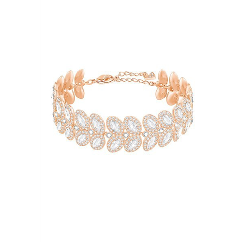 Swarovski Baron Bracelet, White, Rose Gold Plating