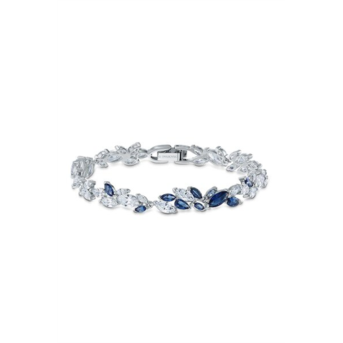 Swarovski Louison Bracelet, Blue, Rhodium Plated