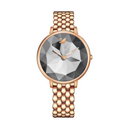 Swarovski Crystal Lake Watch, Metal Bracelet, Gray, Rose-Gold Tone Pvd