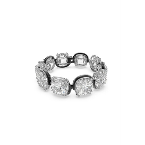 Swarovski Harmonia Bracelet, Cushion Cut Crystals, White, Mixed Metal Finish