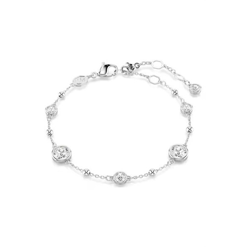 Swarovski Imber Round Cut White Crystal Rhodium Plated Bracelet