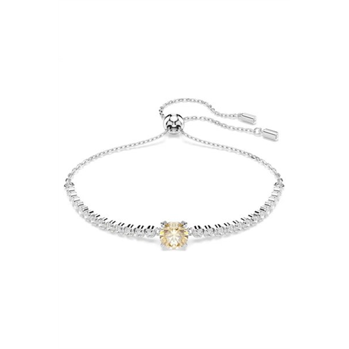 Swarovski Matrix Yellow and White Crystal Rhodium Plated Bracelet