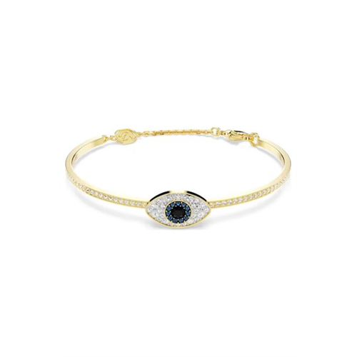 Swarovski Symbolica Gold-tone Plated Evil Eye Bangle