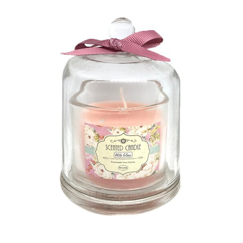 Odel Candle In Dome Scented Pink