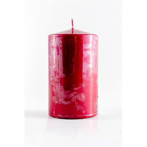 Odel Red Premium Metallic 3X5' Pillar Candle