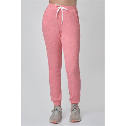 Biconic Pink Semi Fitted Relaxed Rib Jogger