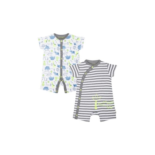 Mothercare Baby Animals Rompers - 2 Pack