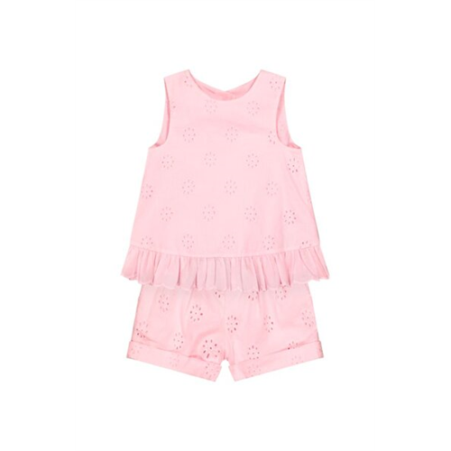 Mothercare Baby Girls Solid Color Cutloan Beach Top and Short Set