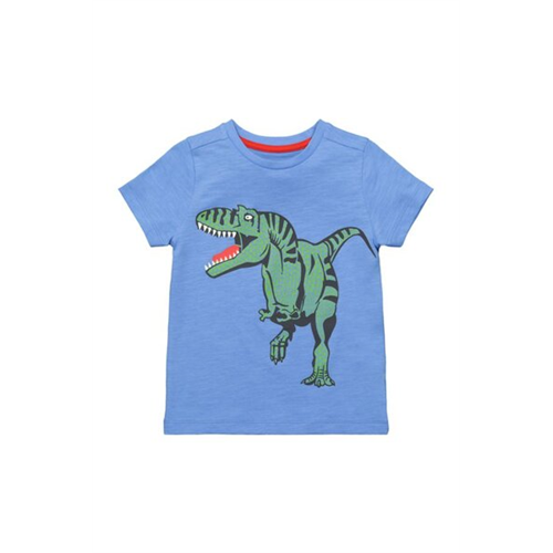 Mothercare Boys Blue Colour Dinomite Dinosaur T-shirt