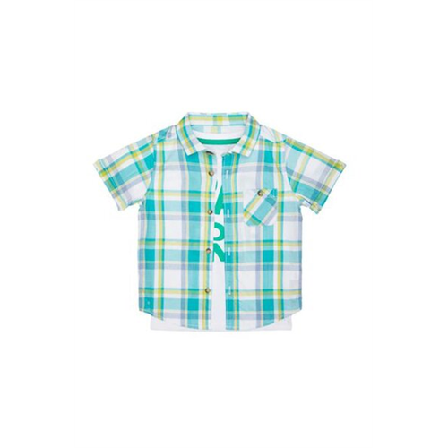 Mothercare Boys Check Shirt & Roarsome T-Shirt Set