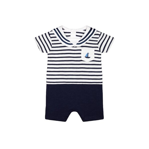 Mothercare Boys Classics Heritage Jersey Mock Romper