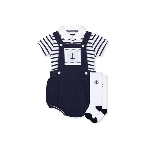 Mothercare Boys Classics Heritage Pique Bibshort & Socks