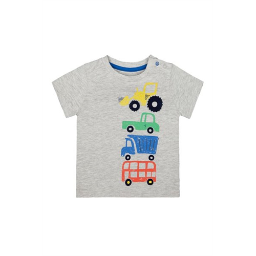 Mothercare Boys Grey Vehicle T-Shirt