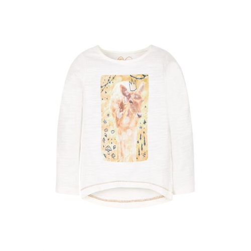 Mothercare Girls Artisan Photo Deer T-Shirt