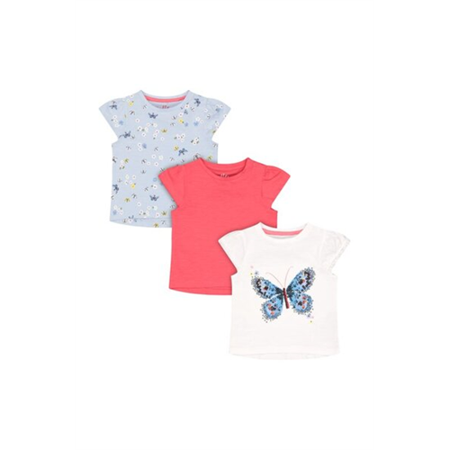 Mothercare Girls Fairytale T-shirt 3 Pack