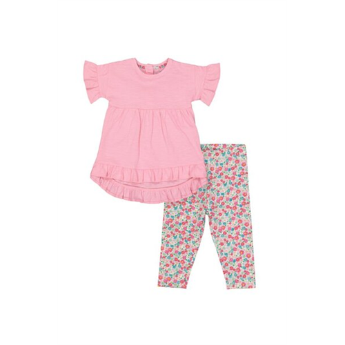 Mothercare Girls Flower Garden Frill T-shirt & Leggings Set