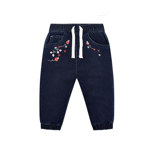 Mothercare Girls Flowers And Ladybugs Blue Denim Jeans