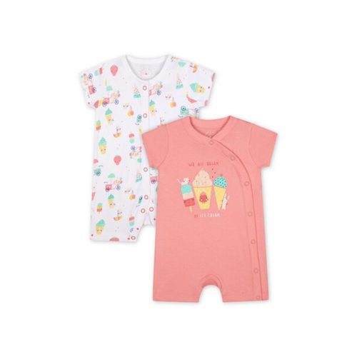 Mothercare Girls Fruit Rompers 2 Pack