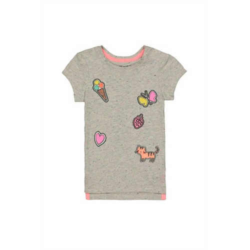 Mothercare Girls Grey Appliqu T-Shirt