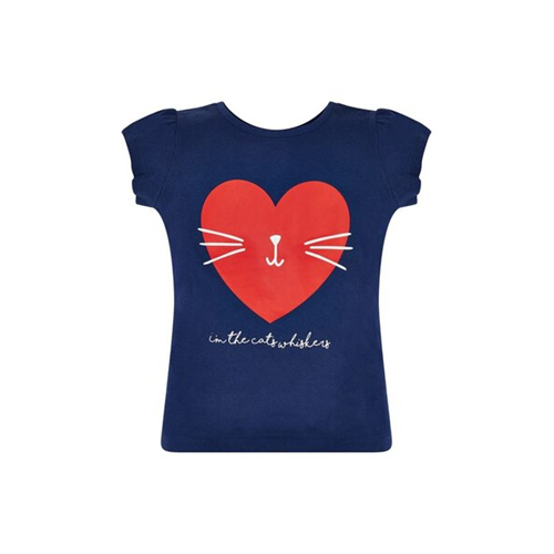 Mothercare Girls Heart Print T-Shirt