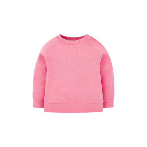 Mothercare Girls Pink Spot Sweat Top