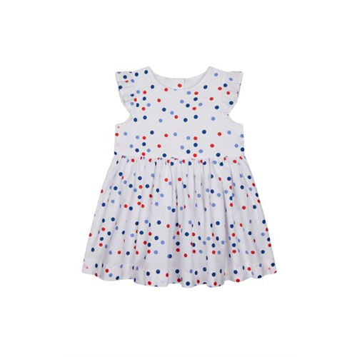 Mothercare Girls Red Alert Spot Print Woven Dress