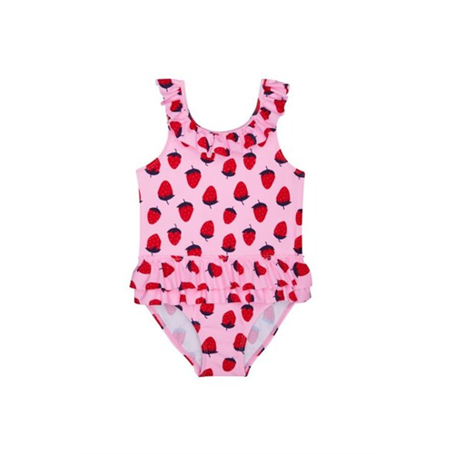 Mothercare Girls Strawberry Frill Swimswear