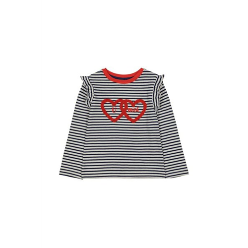 Mothercare Girls Stripes & Heart T-Shirt