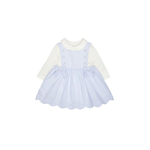 Mothercare Girls Stripe Ticking Bow Dress