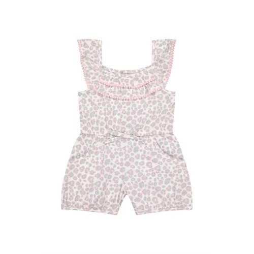 Mothercare Girls Tropical Beach Leopard Print Playsuit