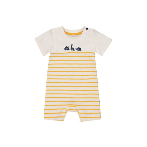 Mothercare Stripe Baby Dinosaur Romper