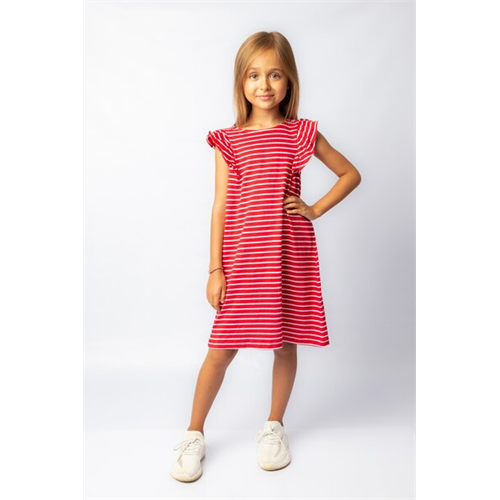 OVS Girls Red Striped Dress