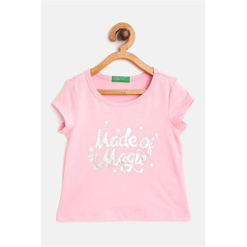 United Colors Of Benetton GIrls Message GIrlss Tshirt