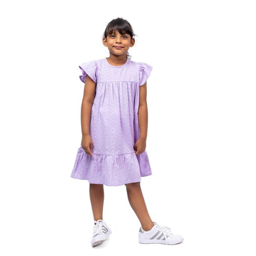 Cotton collection Purple Kids Girls Dress