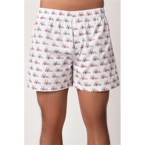 Luv Sl Boxer Short Elephant With Heart Print