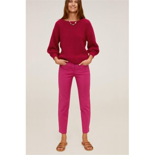 Mango Fuchsia Skinny Trousers