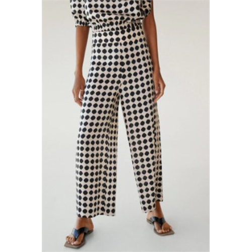 Mango Monochrome Printed Trousers