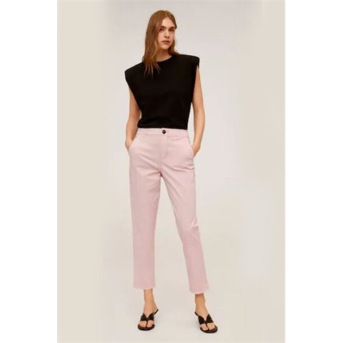 Mango Pink Straight Trousers