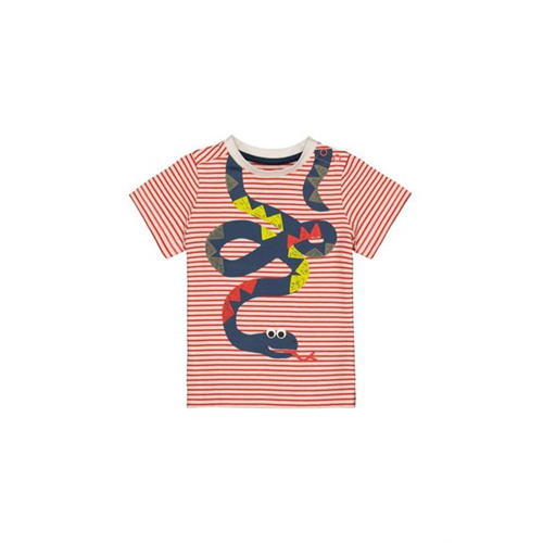 Mothercare Boys Stripe Snake Crew Neck T-Shirt