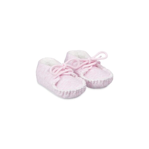 Mothercare Baby Girls Pink Marl Jersery Moccasin