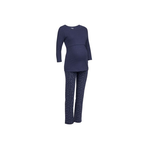 Mothercare Navy Spot Nursing Pyjama Set