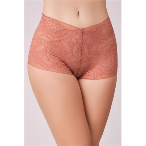 Odel Brick Red Color Lace Boy Short