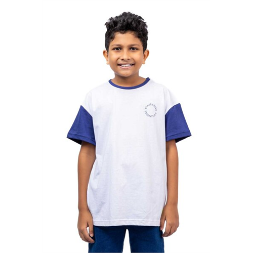 Odel Kids Unisex Blue &White T-Shirt