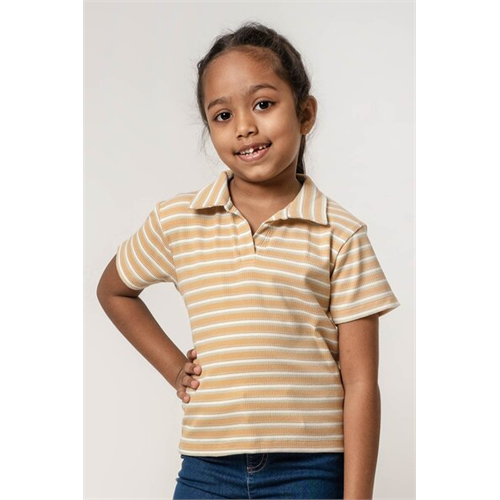 Pinkabelle Girl Multi Stripe Polos