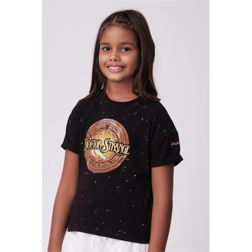 Pinkabelle Girls Black T-shirt