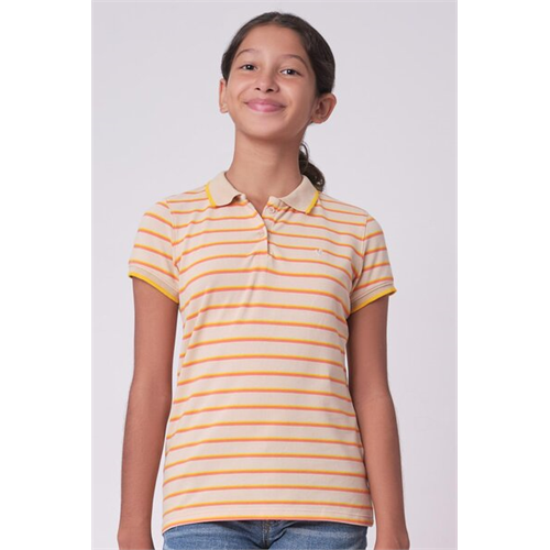 Pinkabelle Girls Stripe Polo T Shirt