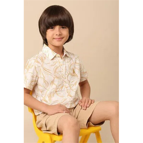 Us Polo Boys Abstract Printed Pure Cotton Shirt