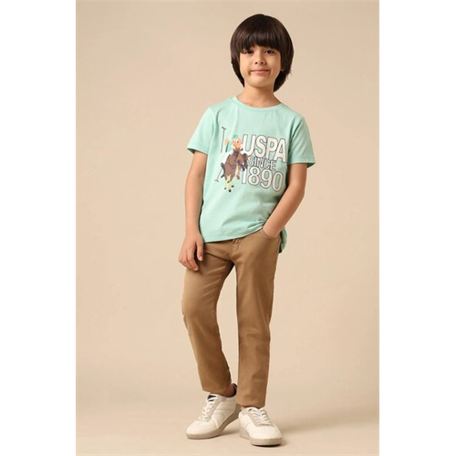Us Polo Boys Graphic Brand Printed Regular Fit T Shirt