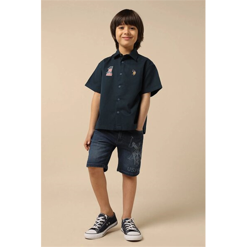 Us Polo Boys Logo Twill Shirt