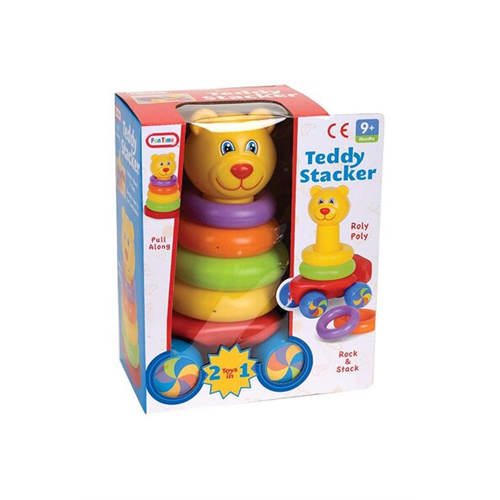 Funtime Pull Along Stacking Teddy Roly Poly